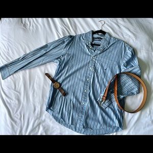 Nautica, M, blue & navy dress shirt